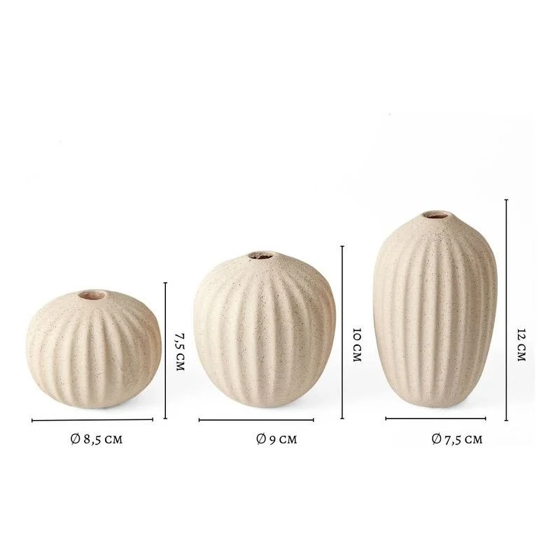 Kit Vaso Ceramica 3pcs 16596 Mart