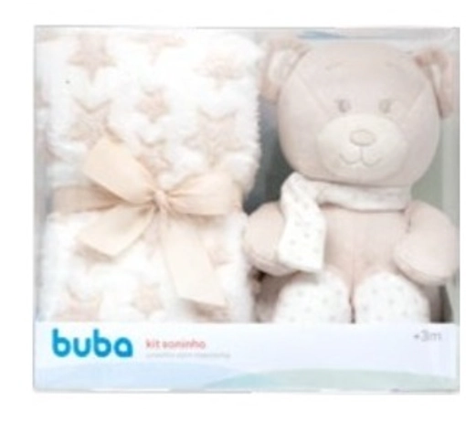 Kit Urso C/mantinha Sonhinho Bege Ref.18069 Buba