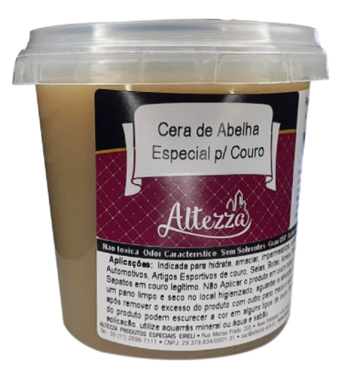 Cera De Abelha Especial Revitaliza E Hidrata Couro 350g Altezza