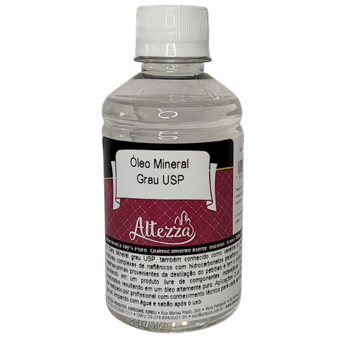 Vaselina Líquida (óleo Mineral) 250 Ml - Sem Cheiro/sem Cor