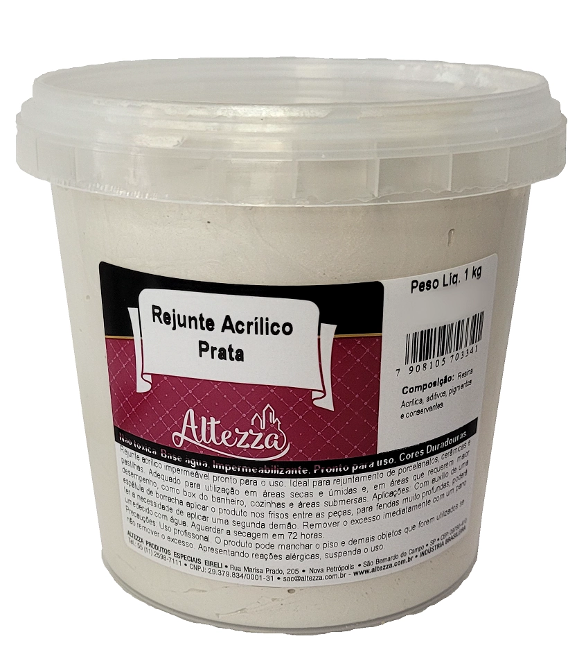 Rejunte Metálico Prata Altezza