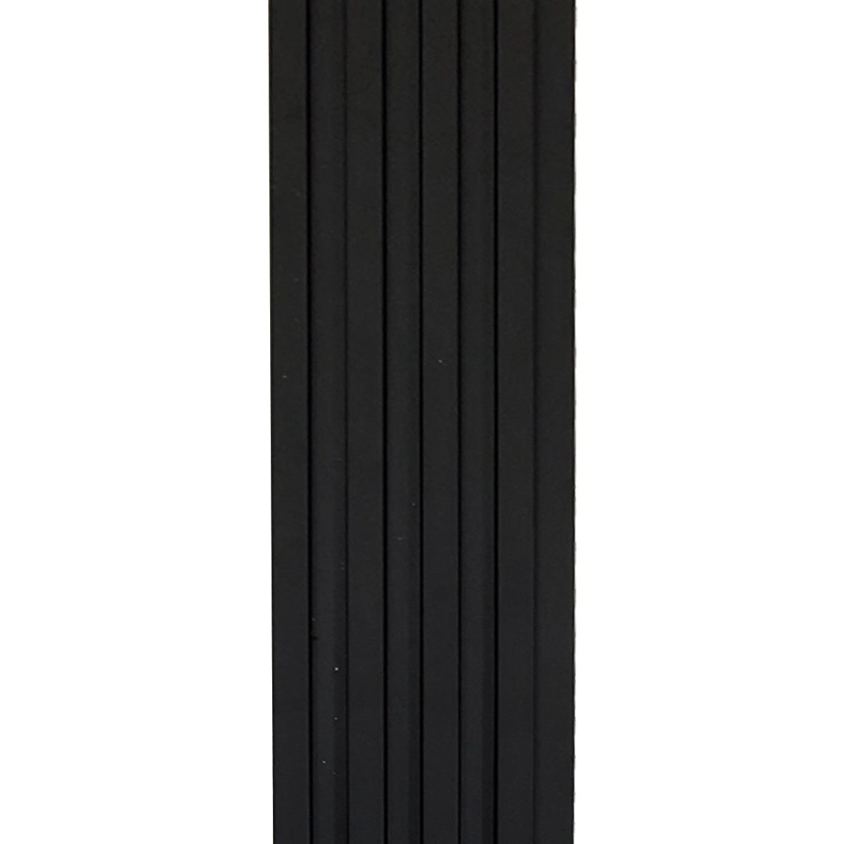 Painel Ripado Wpc Interno Wave Cor: Preto 1 45m X 14cm (0 21m²)