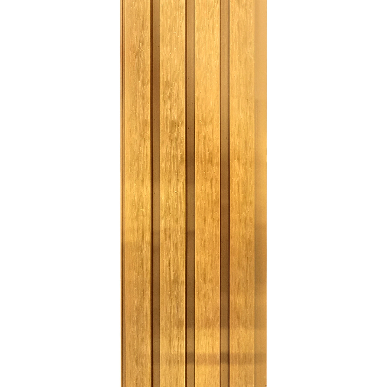 Painel Ripado Wpc Externo Varias Cores Kit 5 Un - 2 90m X 20cm (0 58m²) - Angelim Ouro