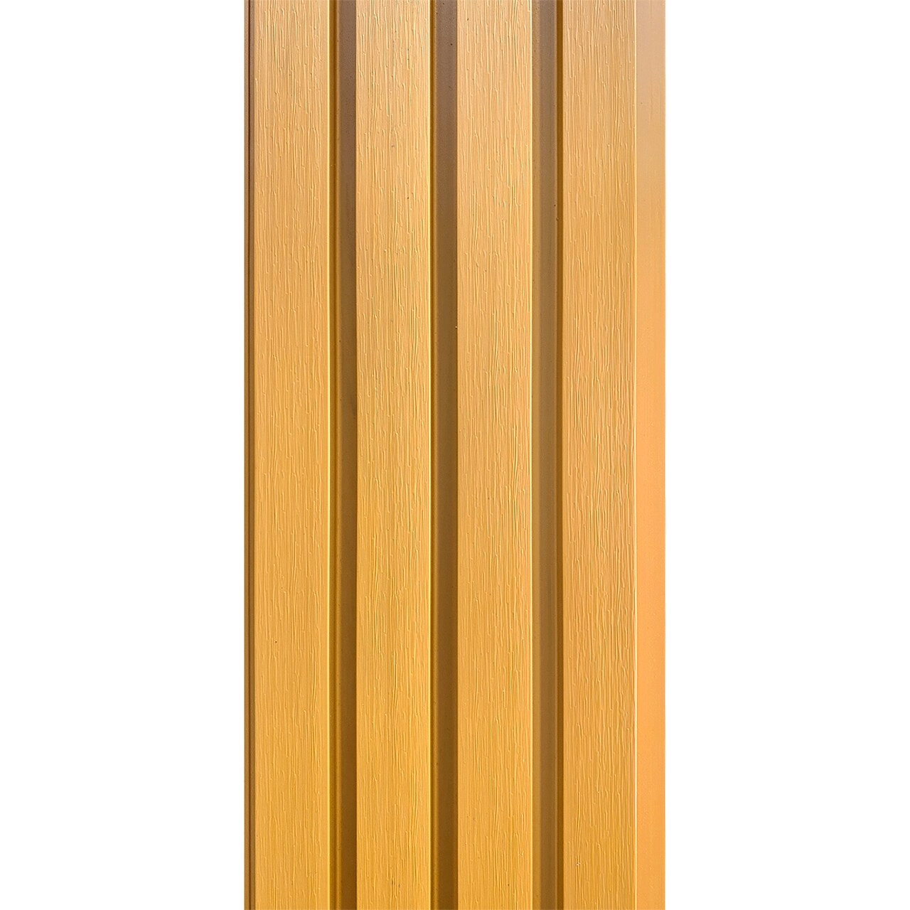 Painel Ripado Wpc Externo Cor Angelim Ouro Kit 5 Un - 2 90m X 20cm (0 58m²)