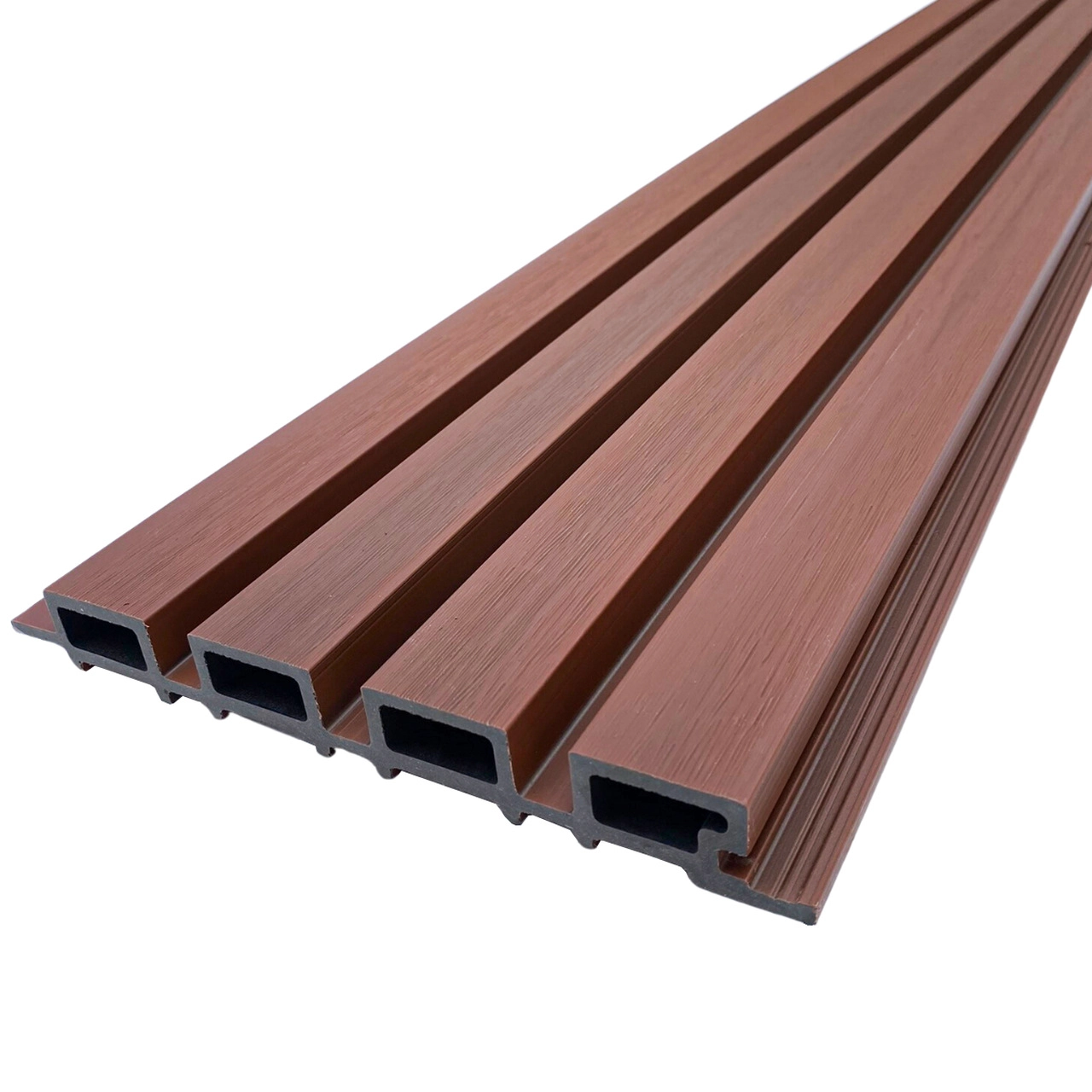 Painel Ripado Wpc Externo Cor Cumaru Kit 5 Un - 2 90m X 20cm (0 58m²)