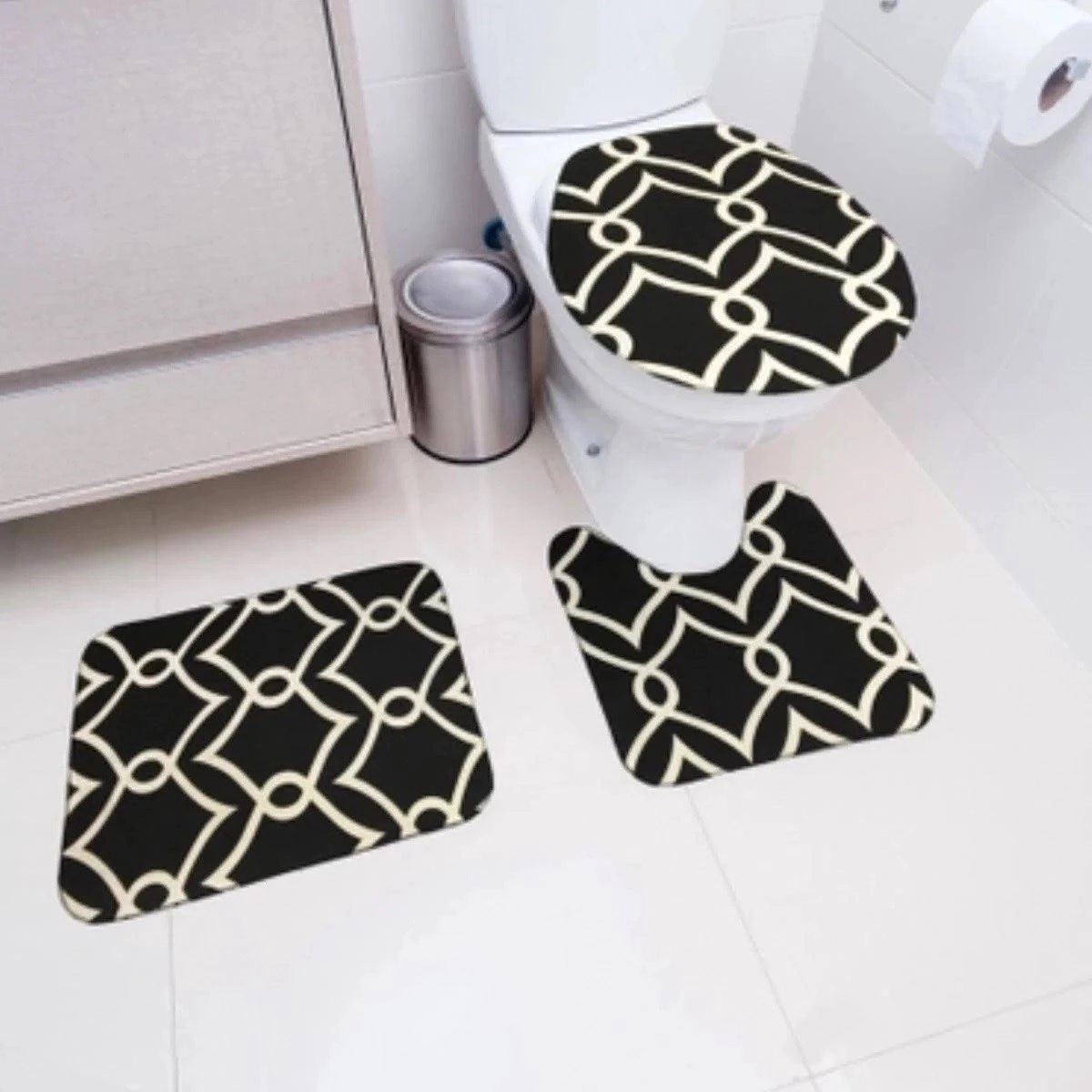 Tapetes Kit Banheiro Tecil Pop 3 Pcs Ref 490 Arabic .