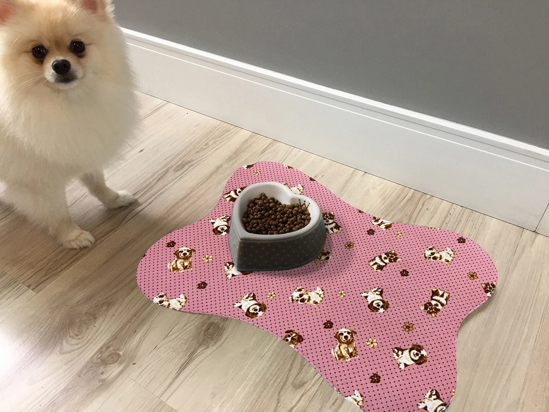 Tapete Tecil Osso Dog Rosa 38x56cm 7267 21719 Junior