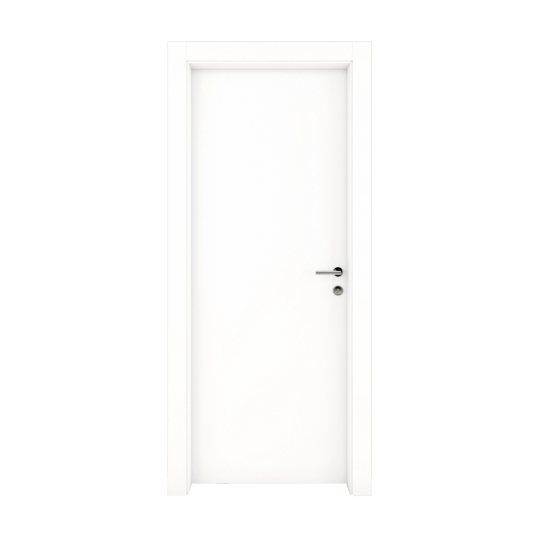 Folha de Porta Madeira de Giro ou Correr Direito|Esquerdo Branco 210x90cm Bondoor Lisa Bondoor