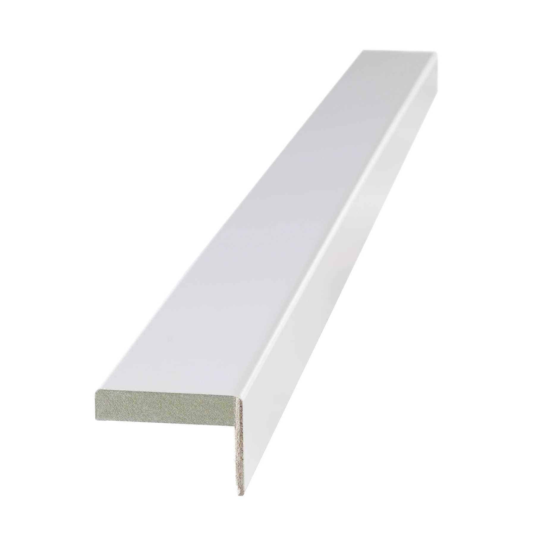 Guarnição MDF Ultra Laca Branco com 2200x70x15mm