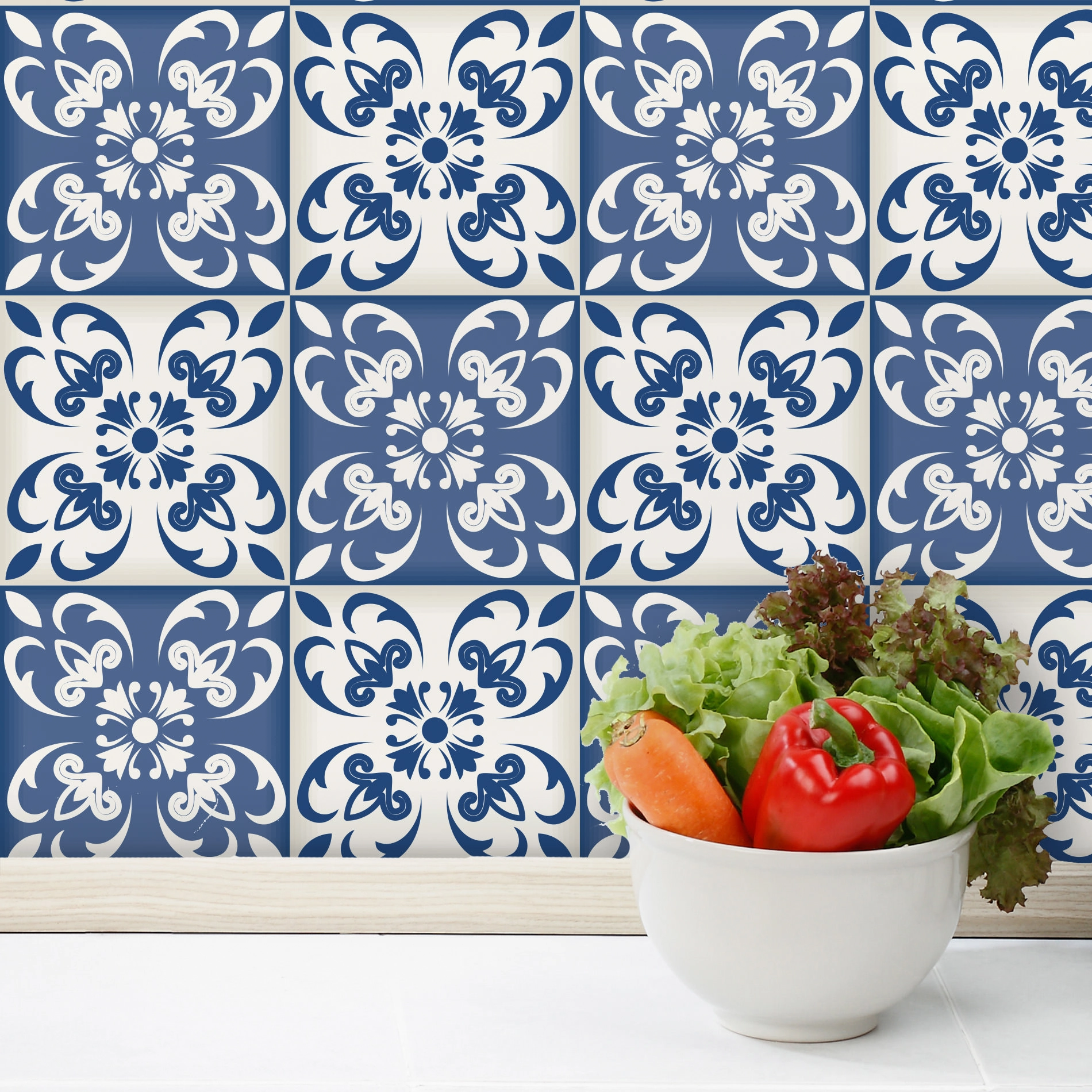 Adesivo de Azulejo para Cozinha Cidade do Porto 10x10 100un