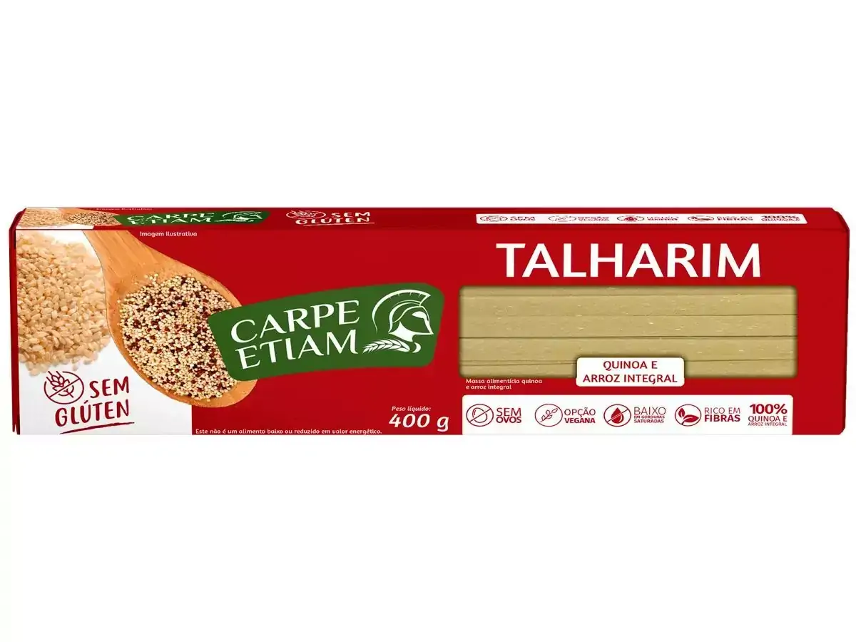 Macarrão Talharim Quinoa Sem Glúten 400g Carpe Etiam