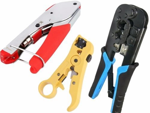Kit Alicate Compressão+ Alicate Grimpar Rj45 Rj11+ Decapador