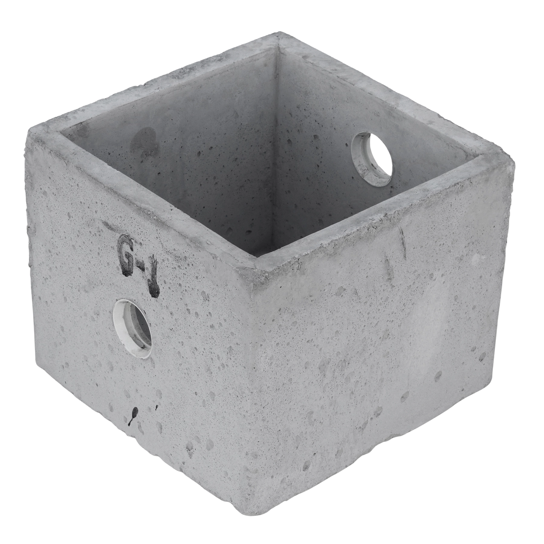 Caixa de Gordura Concreto 23,4L 50mm Pré Moldada Sem Tampa G1 Concrebox