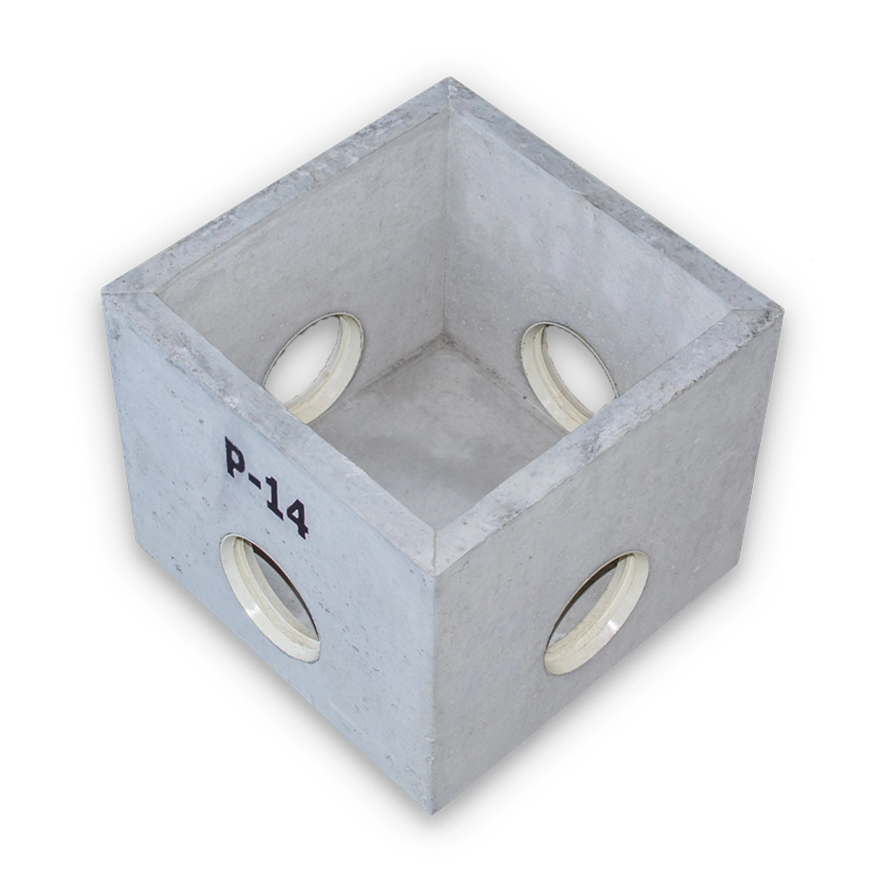 Caixa de Águas Pluviais Concreto Pré Moldada 35x35x30cm Sem Tampa P14 Concrebox