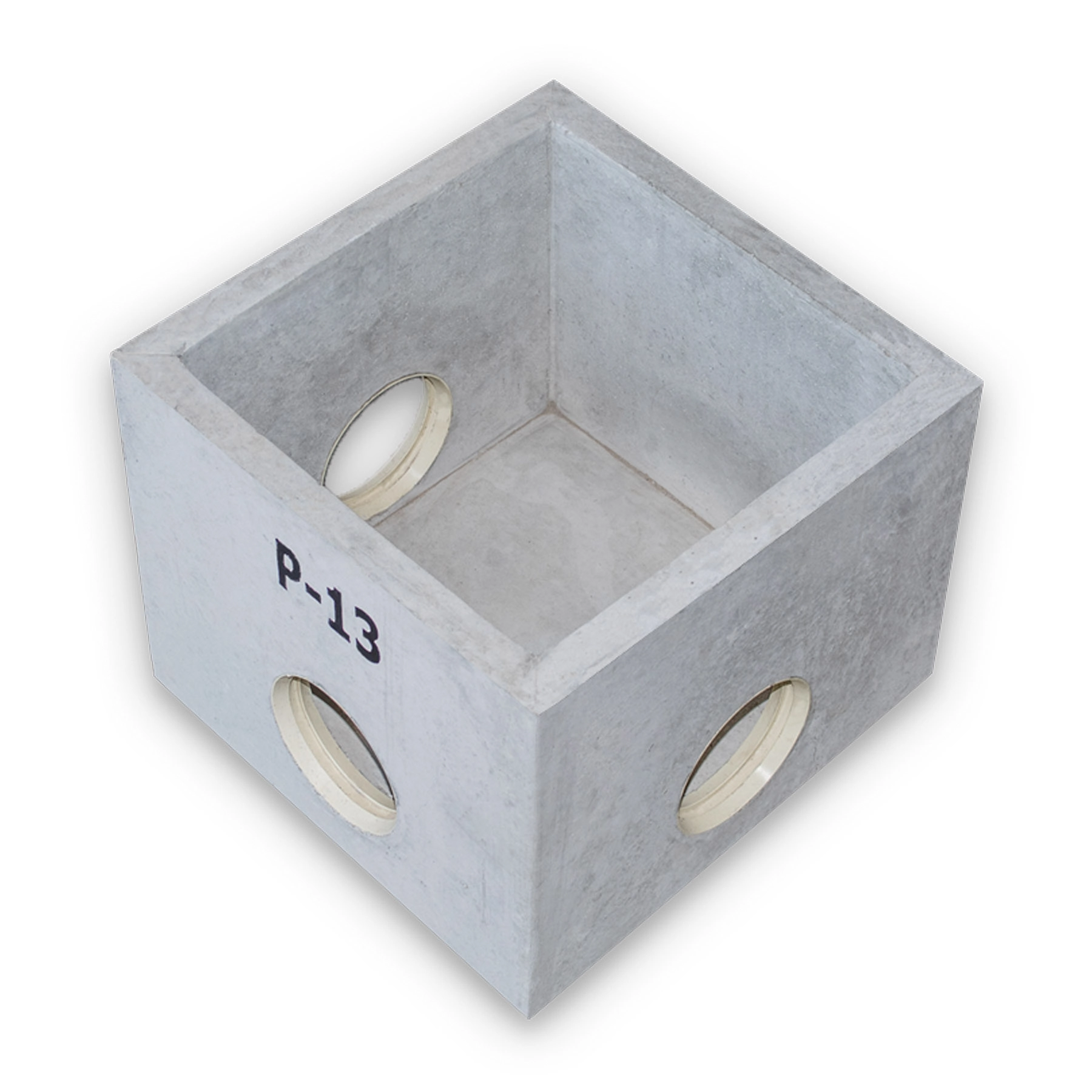 Caixa de Águas Pluviais Concreto Pré Moldada 35x35x30cm Sem Tampa P13 Concrebox