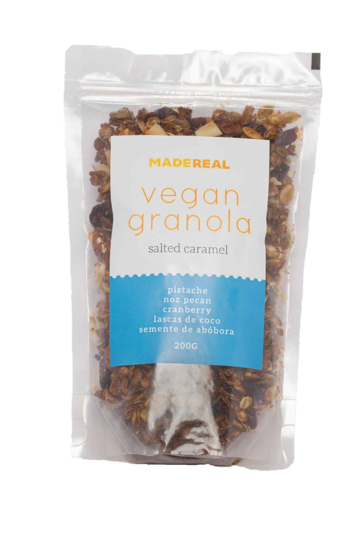 Granola Vegan Salted Caramel Madereal 200g