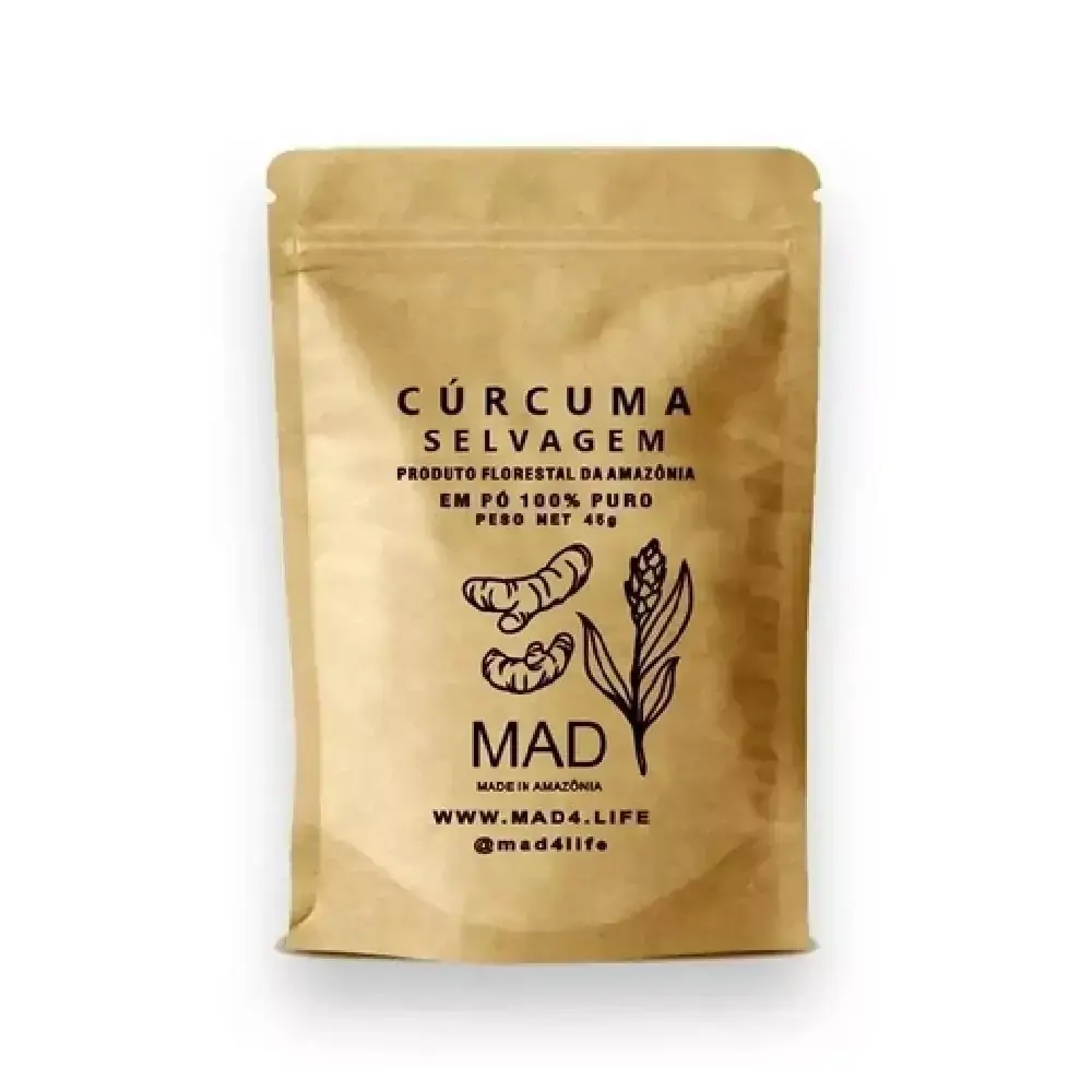 Cúrcuma Longa Selvagem em Pó 44g Imunidade - MAD4 LIFE