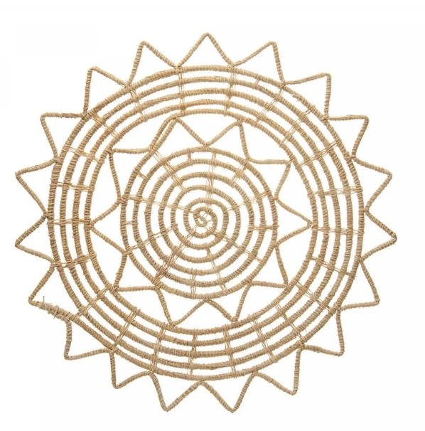 Jogo Americano Fibra Natural Mandala Palm 35cm 220219 Lyor