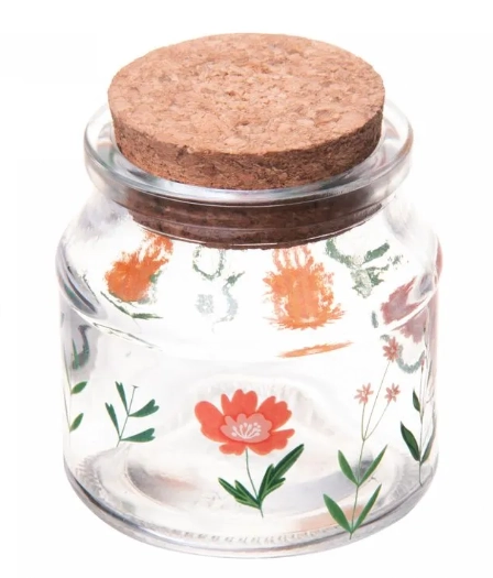 Porta Mantimento Lyor C/rolha Flora 100ml