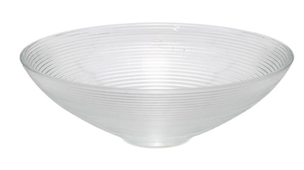 Centro De Mesa De Vidro Espiral 28,5cm X 28,5cm X 9,5cm
