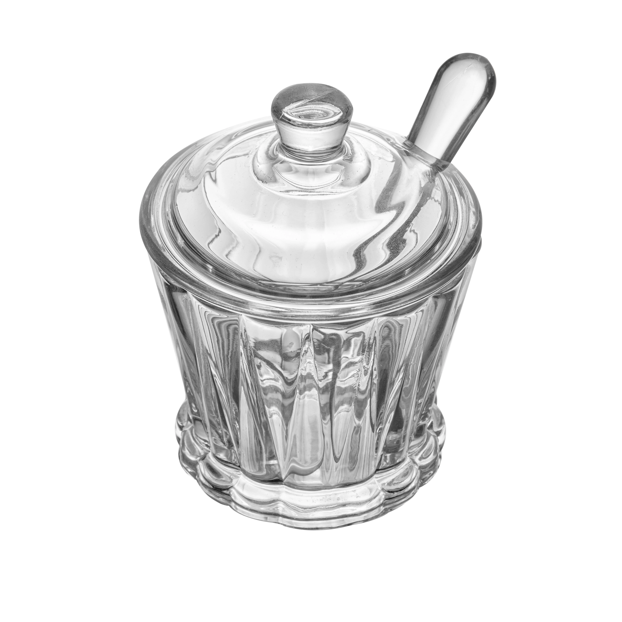 Acucareiro Tampa Colher Radial Cristal 210ml 220382 Rojemac