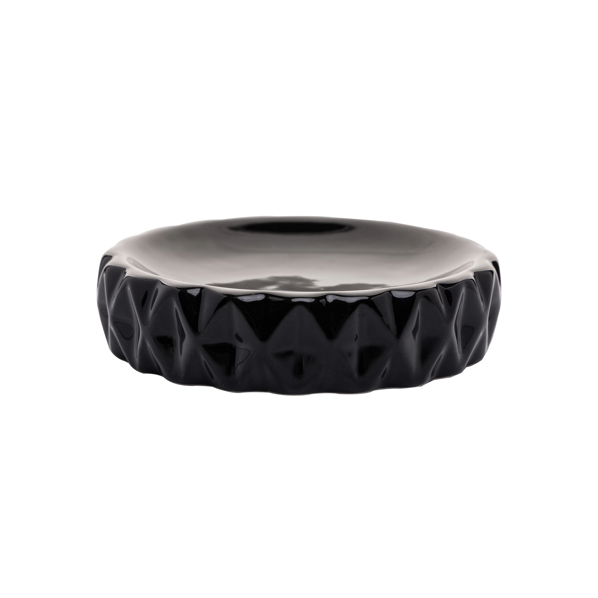 Kit Banheiro Ceramica Diamond Preto 2pcs 220417 Rojemac