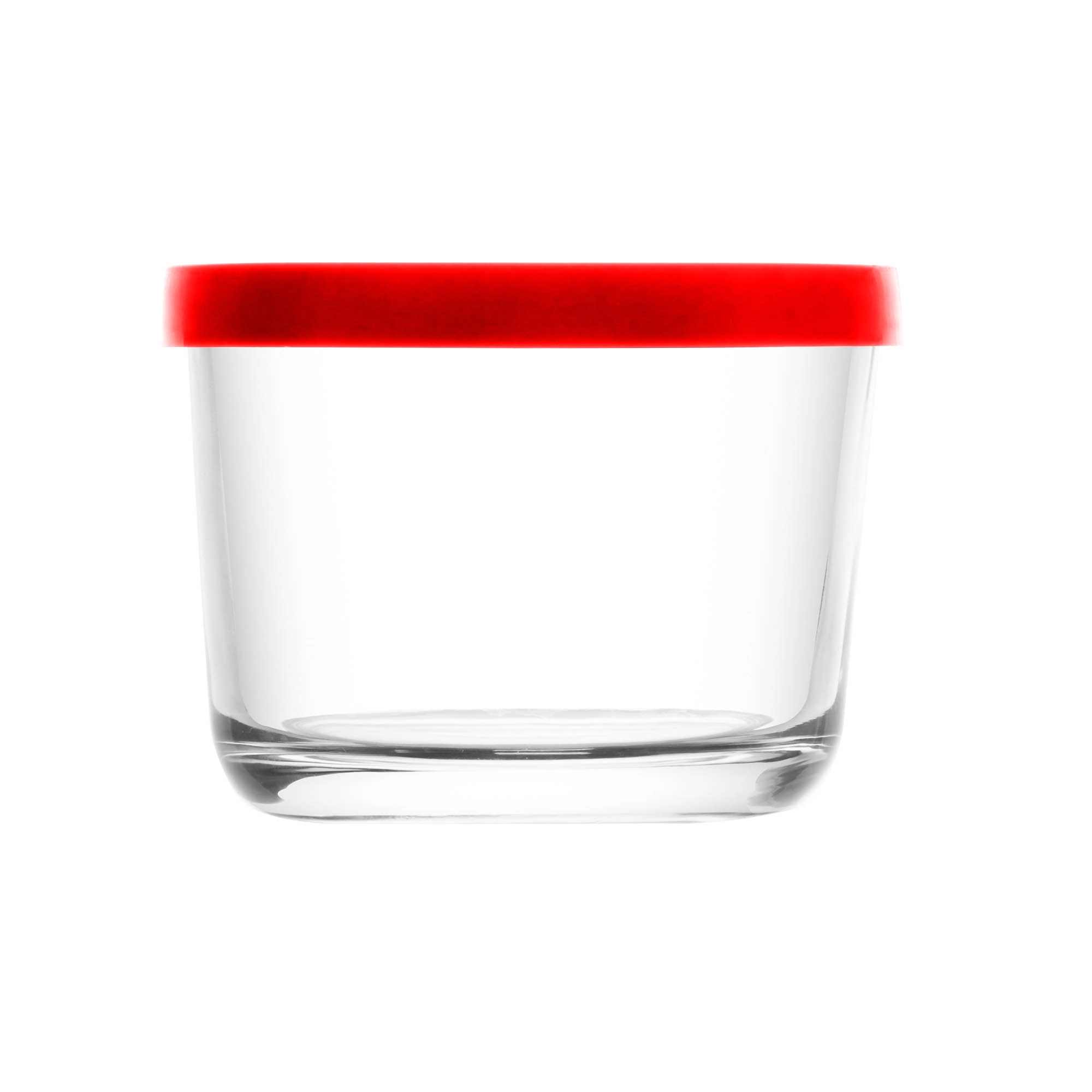 Pote Vidro Vermelho 200ml 220587 Rojemac