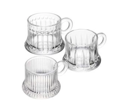 Xicara Cafe Vidro Space Sortida 70ml 220622 Lyor
