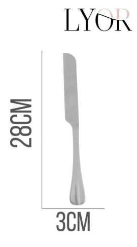 Faca Bolo Lyor Aco Inox