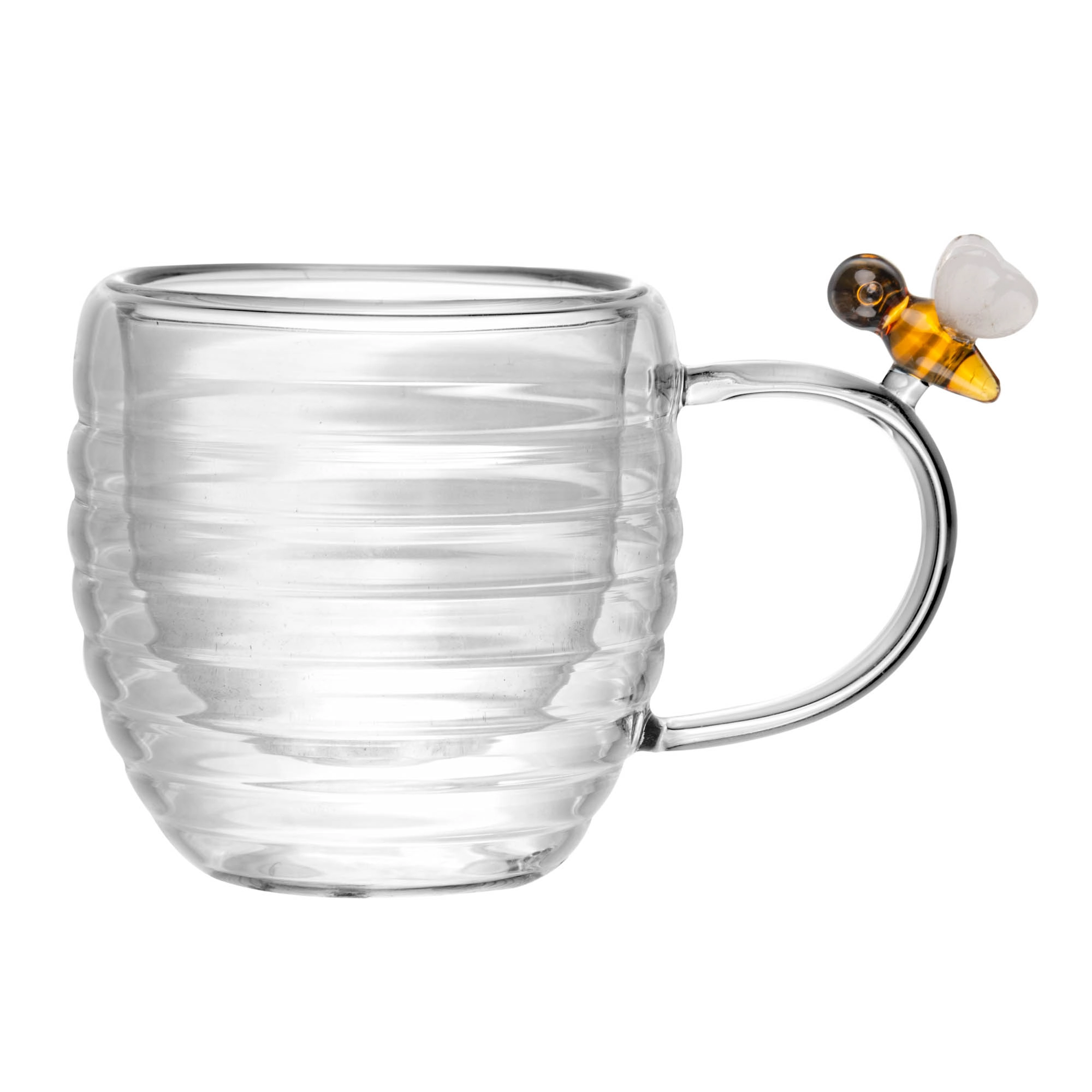 Jogo Xicara Cafe Parede Dupla Locely Bee 80ml 2pcs 220844 Rojemac
