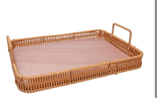 Bandeja Retangular Plastico Alca Kali 35x25x4.5cm 221455 Lyor