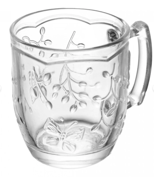 Caneca Vidro New Butterfly 200ml 221501 Lyor