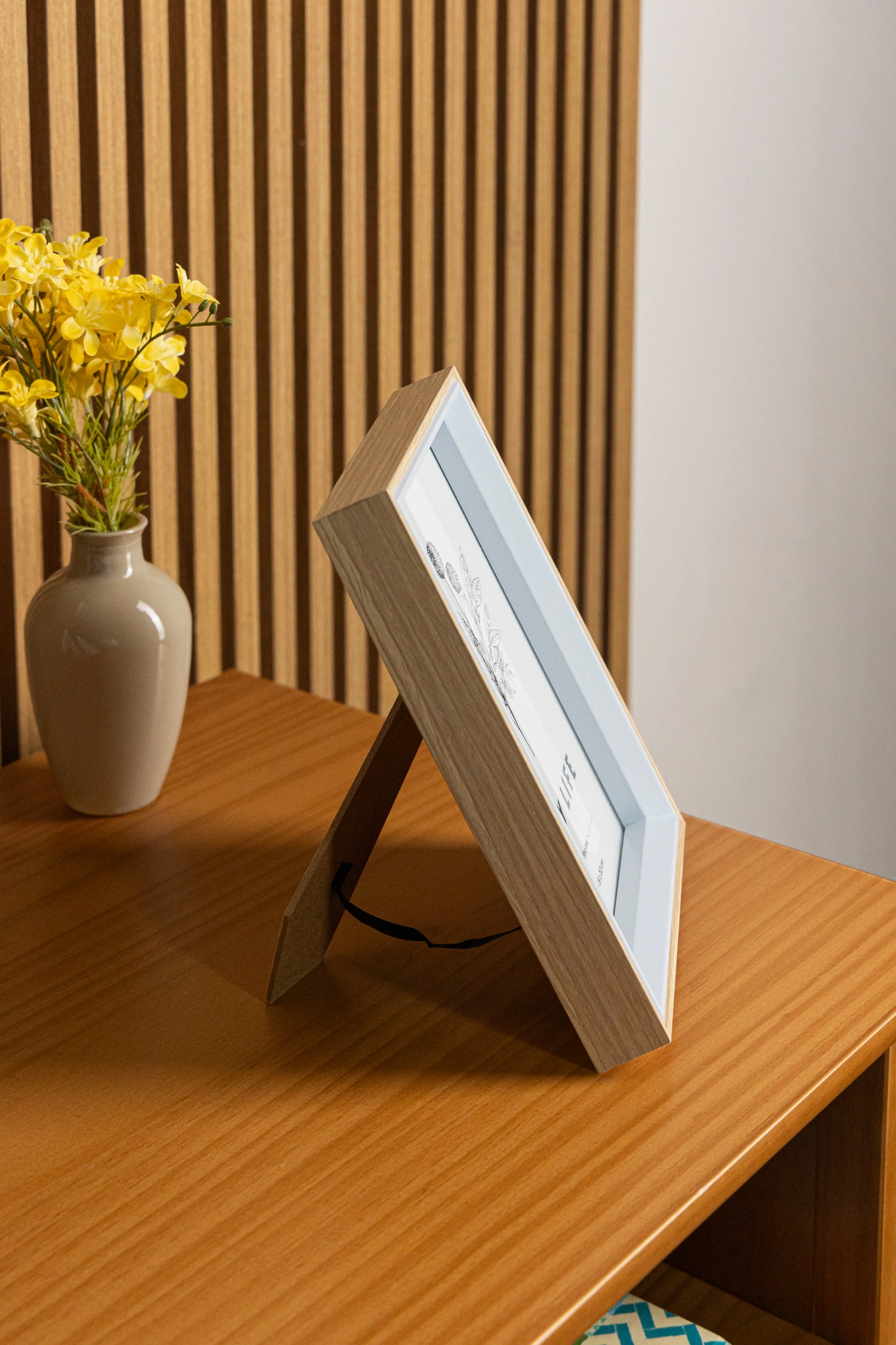 Porta Retrato Enjoy Mdf Azul 15x20cm 222829 Lyor