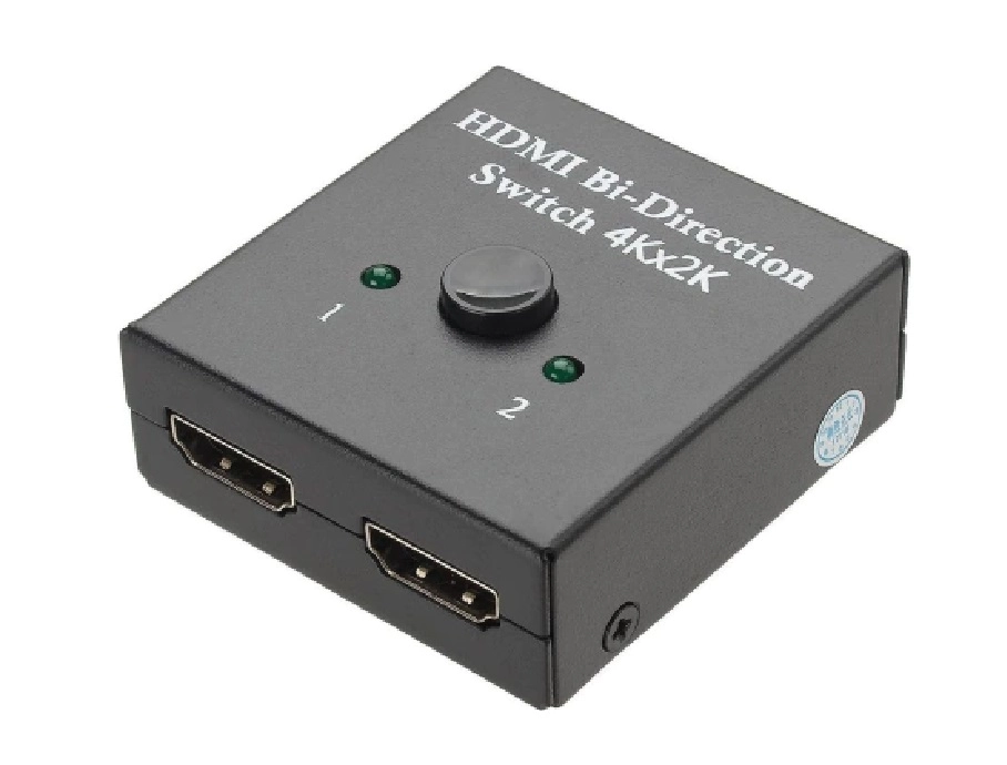 Chaveador Swither Seletor Hdmi 2x1 Divisor Splitter Hdmi 1x2