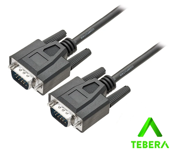 Cabo Vga Macho + Vga Macho 10m Preto Tebera