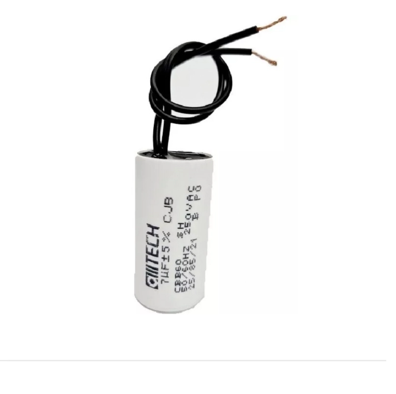 Capacitor De Partida Acv 2 Fios 7uf X 250v - Kit 05 Pçs