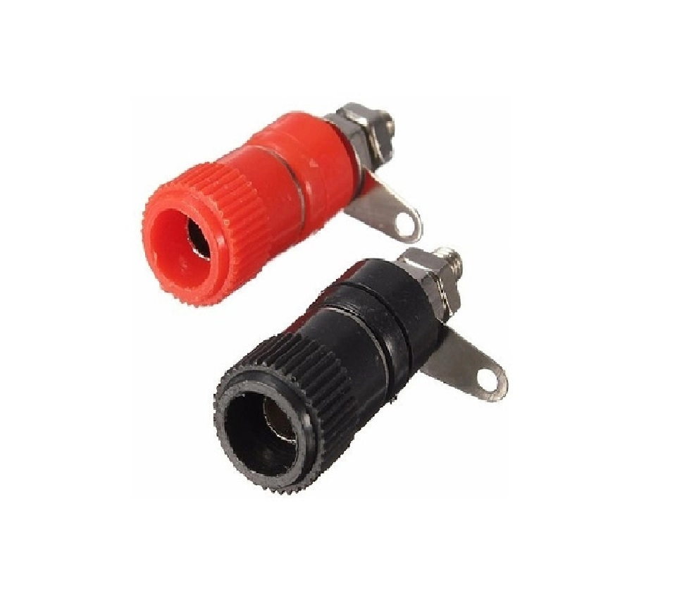 Kit 5 Pares Borne Rca 11x33mm P/ Caixa Acústica Pr/vm