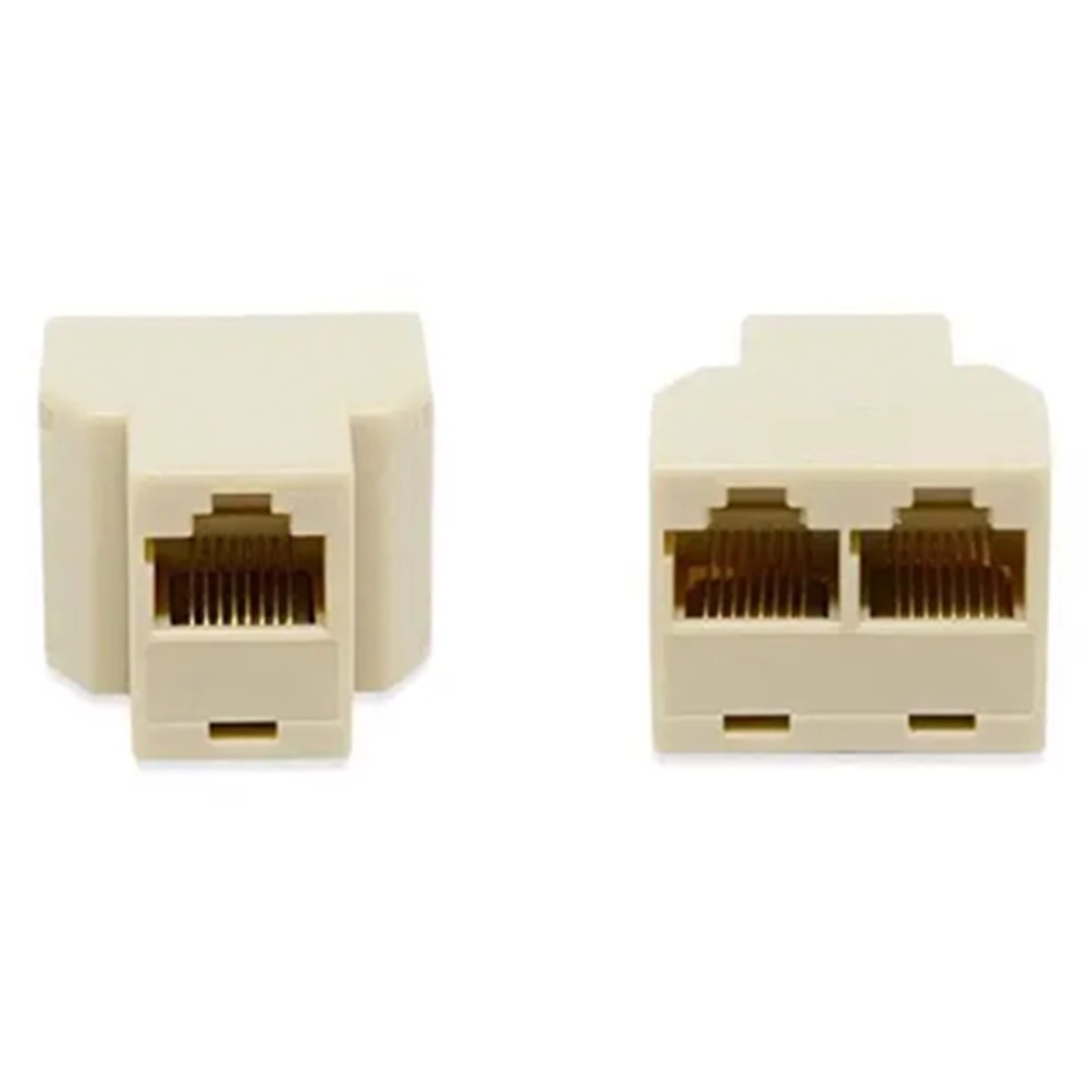 Adaptador Rj45 1x2 Fêmea Rede Internet – Kit 10 Peças