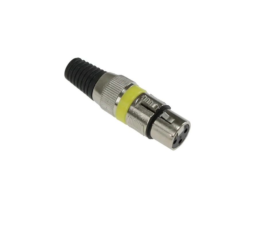Kit 5 Conectores Xlr Cannon Fêmea - Am