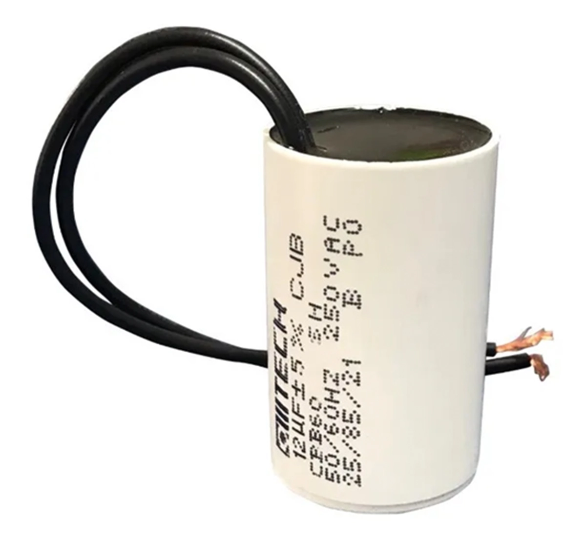 Kit 5 Capacitor 12uf 250v 2 Fios Para Motor Portão Elétrico