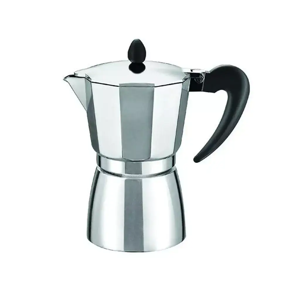 Cafeteira italiana para 3 xicaras de café cor prata