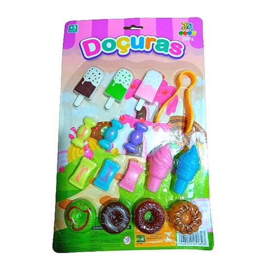 Kit Doces Plastico C/16 Pecas