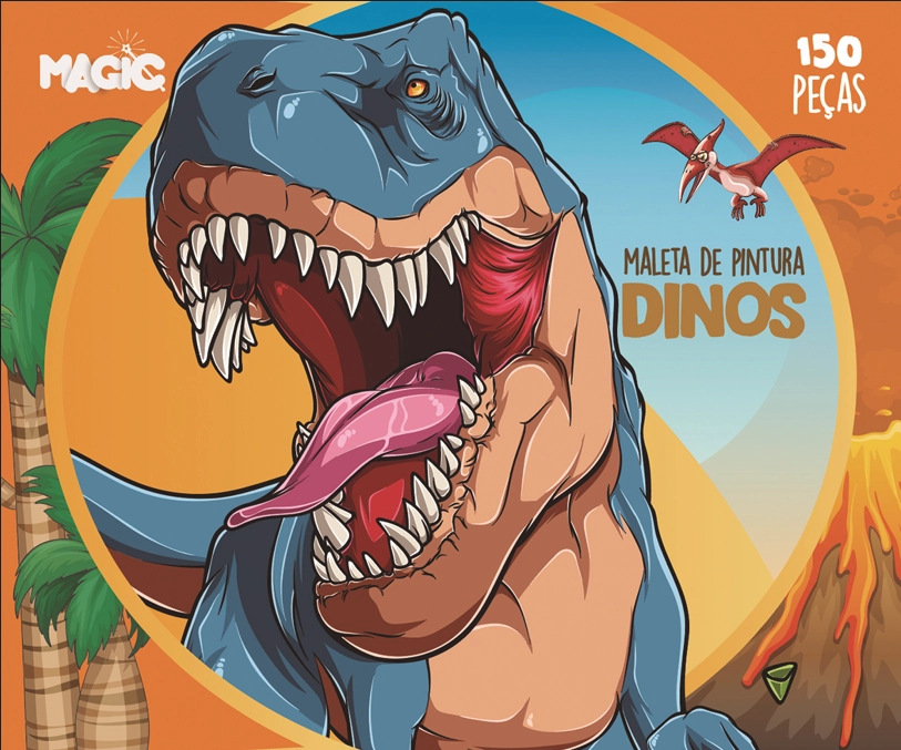 Kit Maleta Pintura Dinos 150pcs 271272 Magic