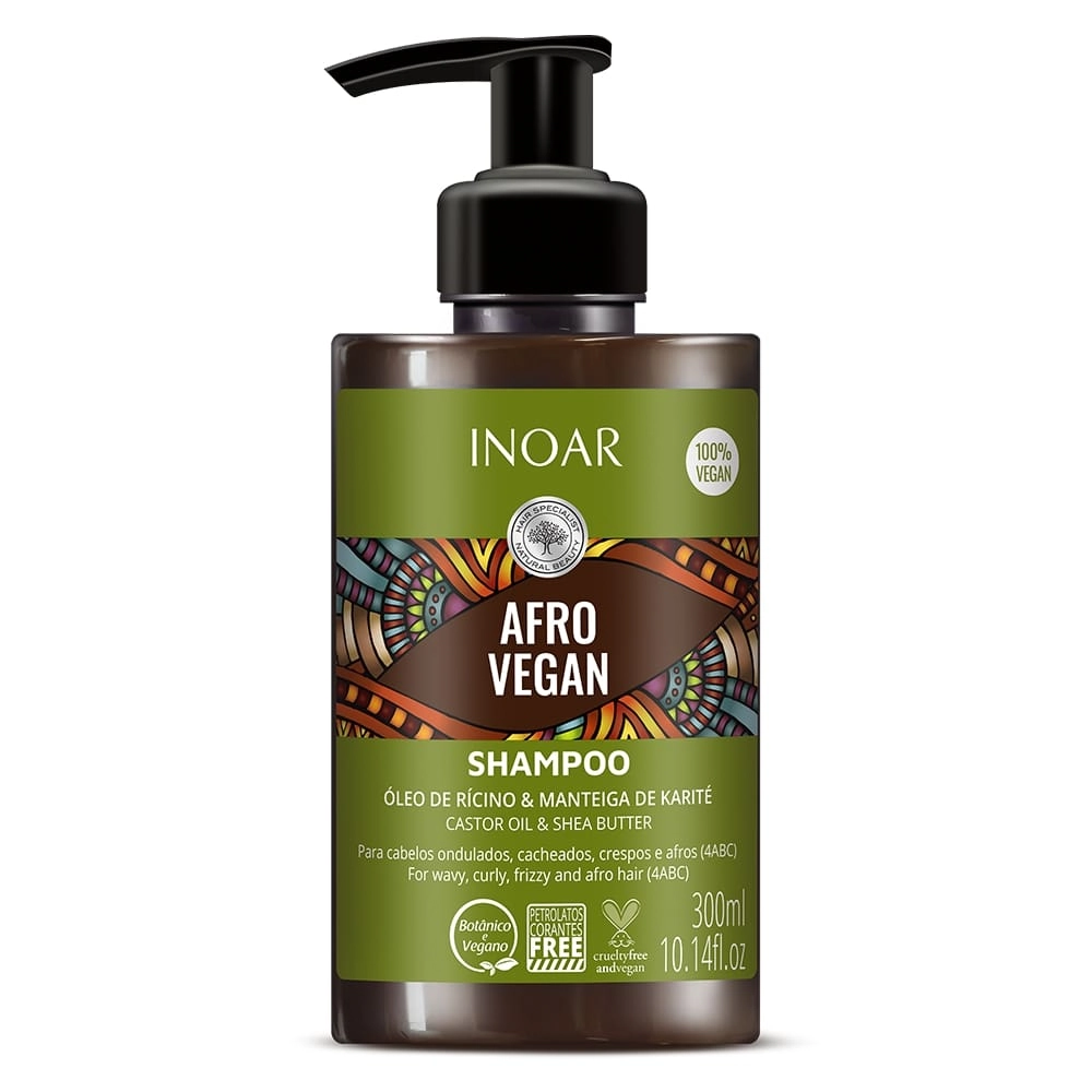 Inoar Shampoo Cachos Vegano Afro Vegan 300ml