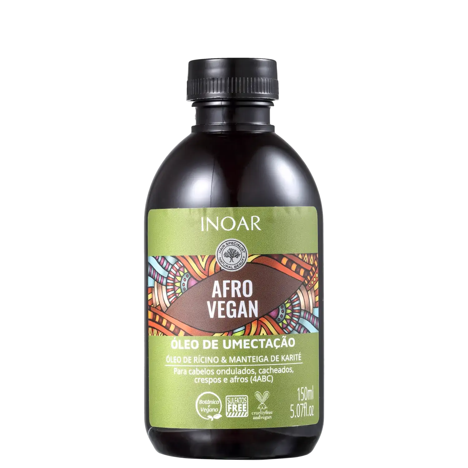Oleo Capilar Inoar Afro Vegan Oleo Capilar Vegano 150ml