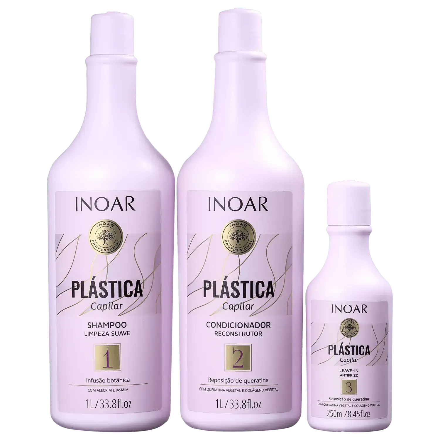 Plast Cap Kit Sh Cd Lv 2x1l 250ml 50826 Inoar