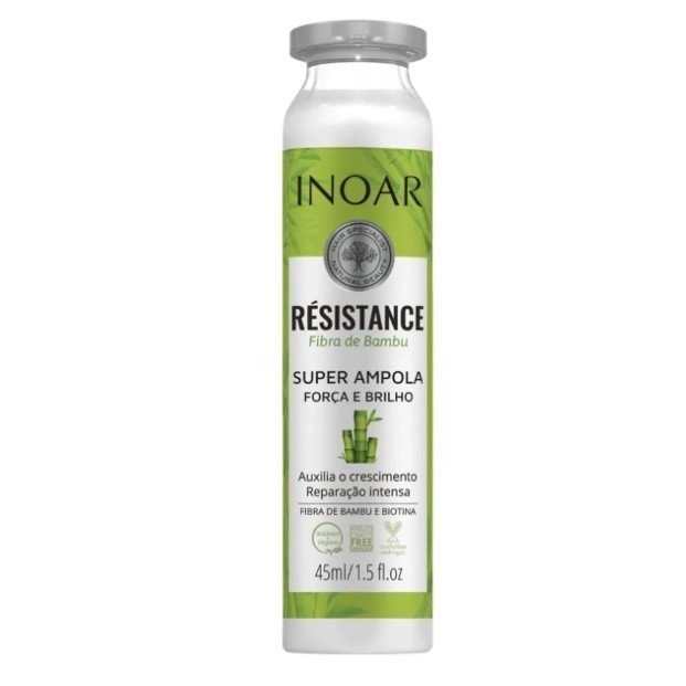 Ampola Inoar Resistance Fibra De Bambu 45ml