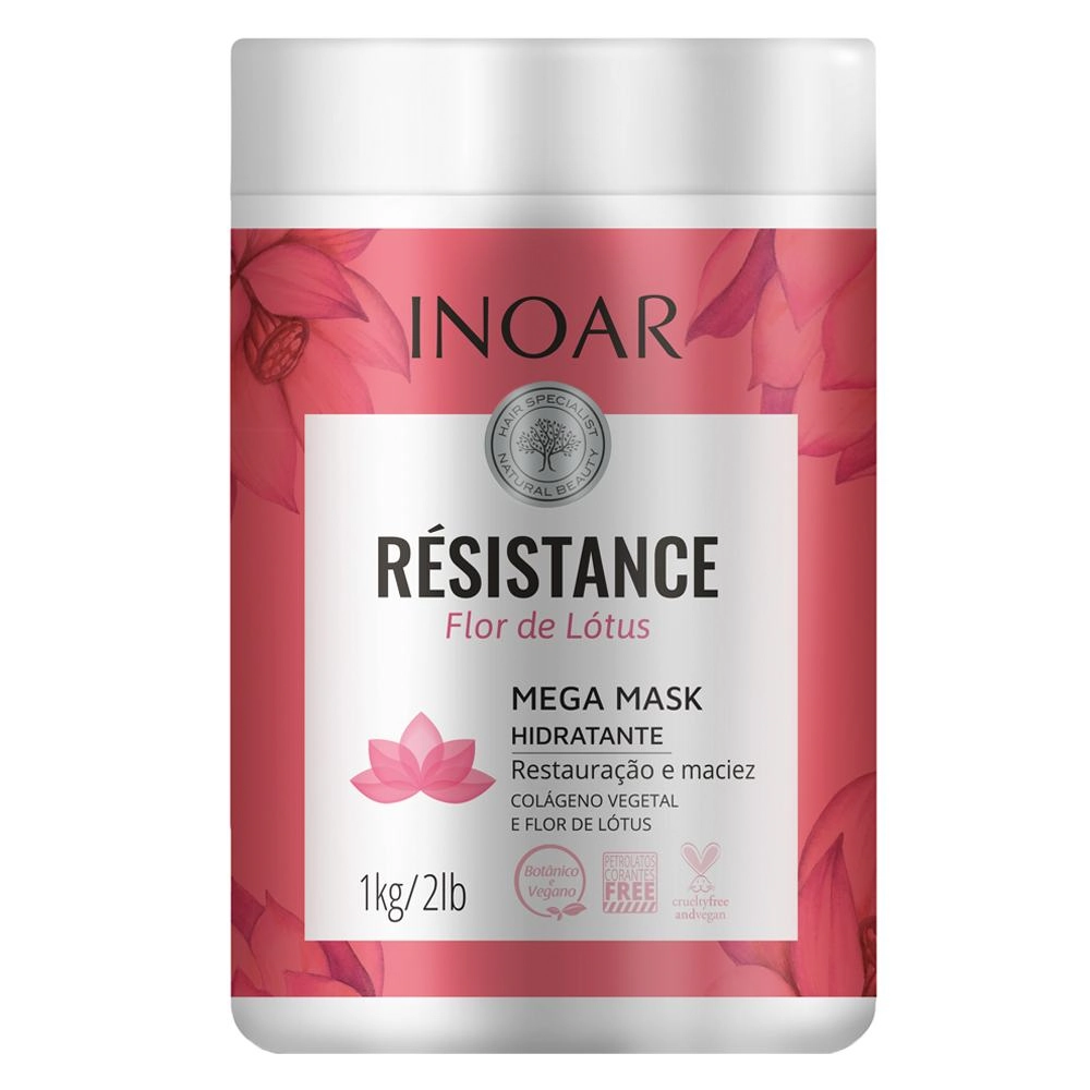 Mascara De Tratamento Capilar Inoar Flor De Resistance Flor De Lotus 1Kg