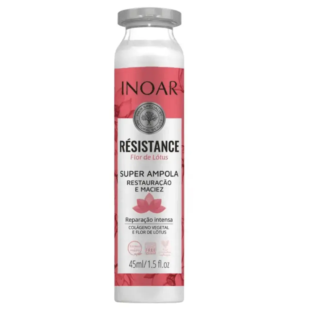 Ampola Inoar Resistence Flor De Lotus 45ml
