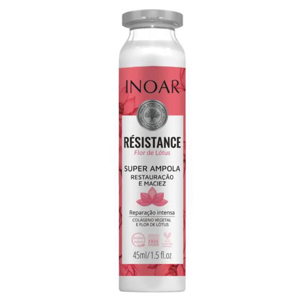 Ampola Inoar Resistence Flor De Lotus 45ml